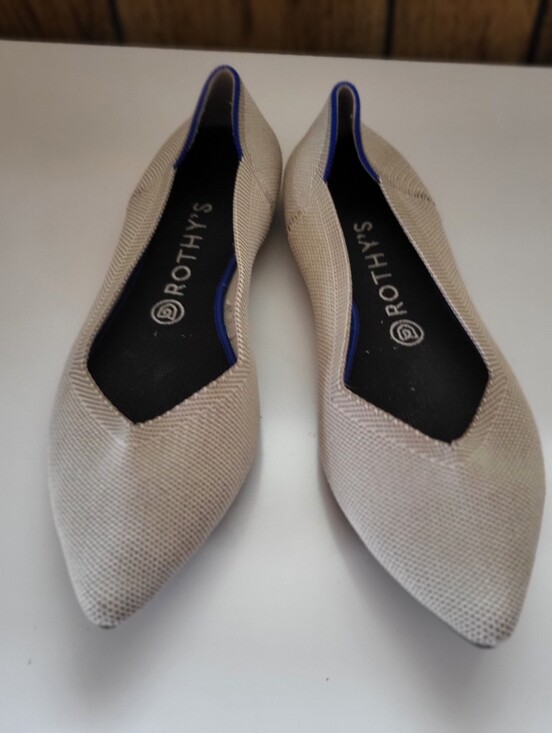 Rothy's Shoes - Rothy’s The Point Shoe Women Size 10 Light Gray Removable Insoles Washable